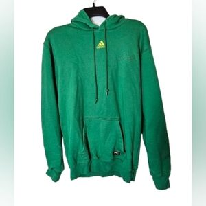 Vintage Adidas and Dale Earnhardt, Jr. collab Green Hoodie Sweat Shirt Size S